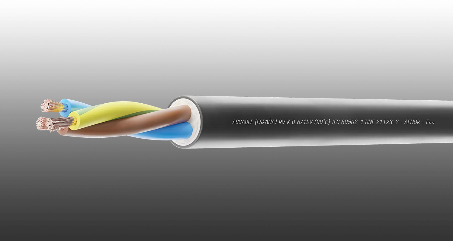 Gama de energía Ascable: cables flexibles para usos industriales y de alta exigencia.