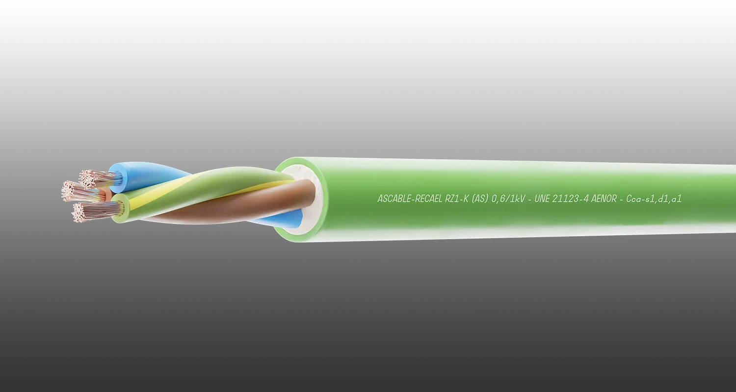 ASCABLE ZHENIT: cables libres de halógenos, para instalaciones seguras y sostenibles